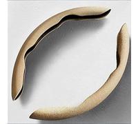 LAVIYE 2 Pezzi Coprivolante per Auto, Coprivolante Antiscivolo, Protezione per Volante segmentata,Coprivolante per Jaguar X-Type S-Type XE XF XJ L,D Beige