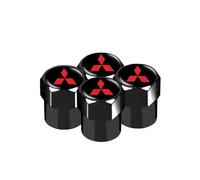 LAVIYE 4 Pezzi Auto Cappucci delle Valvole per Mitsubishi Lancer Evolution X 2008-2014, Tappo Valvola Tappi Pneumatici Cappuccio Valvola Coprivalvole Valvole Pneumatico
