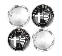 LAVIYE 4 Pezzi Auto Coprimozzi per Alfa Romeo 56mm 60mm 65mm, Coprimozzo Centrale Copricerchi Mozzo Tappi Cerchi Ruota Coperchio per Cerchione Copricerchio,56mm