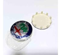 LAVIYE 4 Pezzi Auto Coprimozzi per Alfa Romeo 60MM, Coprimozzo Centrale Copricerchi Mozzo Tappi Cerchi Ruota Coperchio per Cerchione Copricerchio