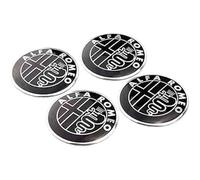 LAVIYE 4 Pezzi Auto Coprimozzi per Alfa Romeo Mito 147 155 156 159 56.5mm, Coprimozzo Centrale Copricerchi Mozzo Tappi Cerchi Ruota Coperchio per Cerchione Copricerchio