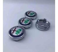 LAVIYE 4 Pezzi Auto Coprimozzi per Alfa Romeo Stelvio 2017 2018 2019 2020 2021 2022 2023, Coprimozzo Centrale Copricerchi Mozzo Tappi Cerchi Ruota Coperchio per Cerchione Copricerchio,A