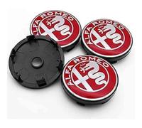 LAVIYE 4 Pezzi Auto Coprimozzi per Alfa Romeo Stelvio Mito Alfa 4C 147 60mm, Coprimozzo Centrale Copricerchi Mozzo Tappi Cerchi Ruota Coperchio per Cerchione Copricerchio