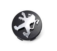 LAVIYE 4 Pezzi Auto Coprimozzi per Peugeot 3008 408 508 307 301 60MM, Coprimozzo Centrale Copricerchi Mozzo Tappi Cerchi Ruota Coperchio per Cerchione Copricerchio