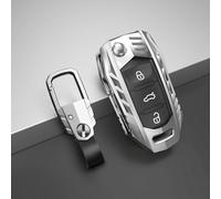 LAVIYE Custodia di protezione chiave in lega di zinco per auto per VW Volkswagen Touran Caravelle Polo Golf 6 Passat B5 per Skoda Fabia Octavia A5 Accessori