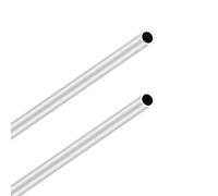 LAVMHAB 6063 tubi in alluminio 12 mm OD/diametro esterno x 1,0 mm di spessore, 300 mm di lunghezza, tubo rotondo in alluminio, tubi dritti senza saldatura (2 pezzi)