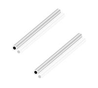 LAVMHAB Tubo in alluminio 6063, diametro esterno 10 mm x diametro interno 6 mm, spessore della parete 2,0 mm, lunghezza 150 mm, tubo rotondo in alluminio senza cuciture (2 pezzi)