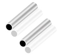 LAVMHAB Tubo in alluminio 6063, diametro esterno 24 mm x diametro interno 20 mm, spessore della parete 2,0 mm, lunghezza 150 mm, tubo rotondo in alluminio senza cuciture (2 pezzi)