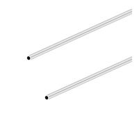 LAVMHAB Tubo in alluminio 6063, diametro esterno 6 mm x diametro interno 4 mm, spessore della parete 1,0 mm, lunghezza 400 mm, tubo rotondo in alluminio senza cuciture (2 pezzi)
