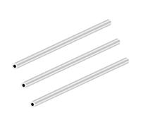 LAVMHAB Tubo in alluminio 6063, diametro esterno 8 mm x diametro interno 4 mm, spessore della parete 2,0 mm, lunghezza 200 mm, tubo rotondo in alluminio senza cuciture (3 pezzi)