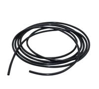 LAVMHAB Tubo in silicone 5 mm ID x 8 mm OD 3 metri di lunghezza, tubo flessibile in gomma siliconica per trasferimento della pompa (nero)