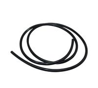 LAVMHAB Tubo in silicone, diametro interno 10 mm x diametro esterno 14 mm, 1,5 m, tubo flessibile in gomma siliconica, tubo dell'aria per trasferimento pompa (nero)