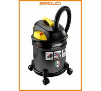 LAVOR FREDDY BIDONE ASP. 1200W 20LT CENERE+LIQUIDI+SOLIDI NERO