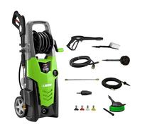 LAVOR Potente idropulitrice IKON 225 Extreme con avvolgitubo, sistema di schiuma regolabile, 2 spazzole, terrazzo, pressione massima 225 bar, portata 2300 l/h max, 300 Watt