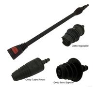 parpyon® Ricambi Accessori per idropulitrice Lavorwash - Fasa Attacco rapido a baionetta per Idropulitrici ad Acqua Fredda (Kit 3 Testine+Lancia)