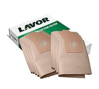 Lavor Sacchetti Raccoglitori in Carta per Aspiratori Silent e Whisper - 10 Pezzi