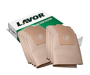Lavor Sacchetti Raccoglitori in Carta per Aspiratori Silent e Whisper - 10 Pezzi