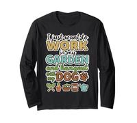 Lavora nel Mio Giardino e esci con Il Mio Cane Gardening Cute Maglia a Manica