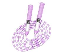 Lavora nella Corda Omettica, la Corda di Salto in PVC, la Comoda Maniglia Non Slittata con l'etichetta del Nome per i Bambini per Lo Stato Fisico (Purple)