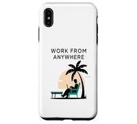 Lavora Ovunque Libertà Remota Tema Tropicale Custodia per iPhone XS Max