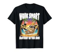 Lavora Smart SLOTHIN' al Sole Sii Il Tuo imprenditore Capo Maglietta