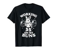 Lavorando sui miei panini - Cute Gym Bunny Squat Pun, Leg Day Maglietta