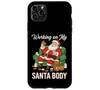 Lavorando sul mio corpo di Babbo Natale, divertente umorismo natalizio Custodia per iPhone 11 Pro Max