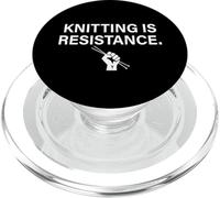 Lavorare a maglia è resistenza artigianalità femminista maglieria fatto a mano PopSockets PopGrip per MagSafe
