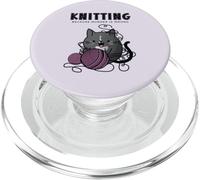 Lavorare a maglia perché l'omicidio è sbagliato Cozy Mystery Crafter Cat PopSockets PopGrip per MagSafe