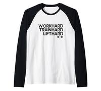 Lavorare duramente Allenarsi duramente Sollevare Maglia con Maniche Raglan