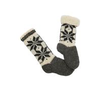 Lavorato a Mano Merino Calzini di Lana Foderato Modello 3 Unisex Caldo