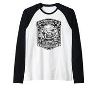 Lavoratore a Distanza Che Dorme al Nap Enthusiasts Club Maglia con Maniche Raglan