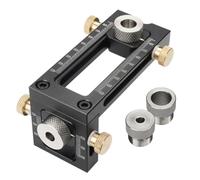 Lavorazione del legno Drill Guide Hole Puncher Locator 2 in 1 Doweling Jig per Mobili