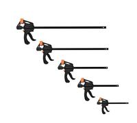 Lavorazione del legno F Clamp Quick Release Plastic Grip Soft Pads per la produzione di mobili industria dell'imballaggio Progetti di lavorazione del legno