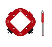 Lavorazione del legno Router Angolo Raggio Modelli Maschere Instradamento Angoli Curvi Fresatura Ristrutturazioni circolari Accessori Angolo Utensile da taglio
