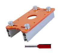 Lavorazione del legno Staffa di fissaggio invisibili Base guida per mobili Connettori nascosti Fissaggio Strumento manuale Fresatura Cutter