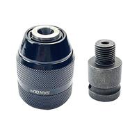 Lavorazione del legno Twist Drill Bit Adapter Rod Chuck Size Thread 3/8"-24UNF Wind Batch Prese elettriche Prese di alimentazione Setsdrill Shank Converter Driver Chiave Elettrica Convertitore Presa