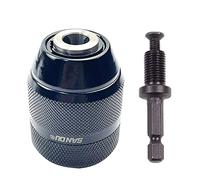 Lavorazione del legno Twist Drill Bit Adapter Rod Chuck Size Thread 3/8"-24UNF Wind Batch Prese elettriche Prese di alimentazione Setsdrill Shank Converter Driver Chiave Elettrica Convertitore Presa