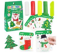 Lavoretti Creativi per Bambini Natale, Lavoretti Natale Bambini, Accessori per Pasta Da Gioco, 6 Temi Natalizi, Albero di Natale, Babbo Natale, Renne, Pupazzo di Neve, Pasta Da Gioco Fatta a Mano