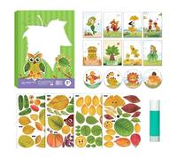 Lavoretti Del Ringraziamento - Creazione Autunnale Del Ringraziamento Con Foglie D'Autunno | Forniture e Attività Artigianali per Bambini in Classe Decorazioni per Feste Stagionali e Casa