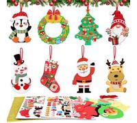 Lavoretti Natale Bambini,Kit Fai Da Kit Decorazioni Natalizie,Attività Creative Festive per Bambini da Realizzare e Decorare Creativi Articoli Natalizi e Artigianali,L'albero di Natale Decorare