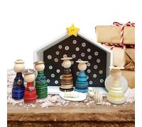 Lavoretti Presepe Per Bambini - Decorazione Per La Casa Fatto A Mano,Set Di Bottoni Per Artigianato Del Presepe Natalizio Religioso - Per Interno Esterno Davanzali Feste Patio Prato Portico Giardino C