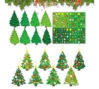 Lavori Artigianali Per Il Natale - Pendente 2D Con Adesivi | Crea I Tuoi Ornamenti Natalizi | Per Bambini E Adulti, Per Albero, Classe, Casa, Inverno, Finestra, Celebrazione, Esposizione Stagionale