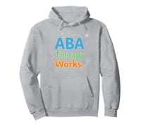 Lavori di Terapia ABA: Professionisti del Supporto all'autismo Felpa con Cappuccio, Unisex per Adulti, Grigio Melange, M