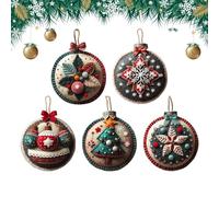 Lavori In Feltro Per Natale,Progetto Di Cucito Per Decorazioni Riutilizzabili - Kit Per Addobbi Natalizi In Feltro Per Adulti,Per Decorazioni Ricamo Festività Inverno Halloween Donne Uomini Adulti Pri