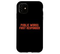 Lavori pubblici Primo soccorritore Pride Support City Worker Crew Custodia per iPhone 11