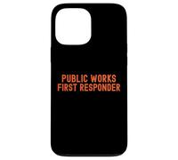 Lavori pubblici Primo soccorritore Pride Support City Worker Crew Custodia per iPhone 13 Pro Max
