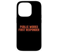 Lavori pubblici Primo soccorritore Pride Support City Worker Crew Custodia per iPhone 14 Pro