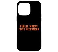 Lavori pubblici Primo soccorritore Pride Support City Worker Crew Custodia per iPhone 14 Pro Max