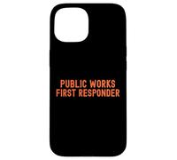 Lavori pubblici Primo soccorritore Pride Support City Worker Crew Custodia per iPhone 15